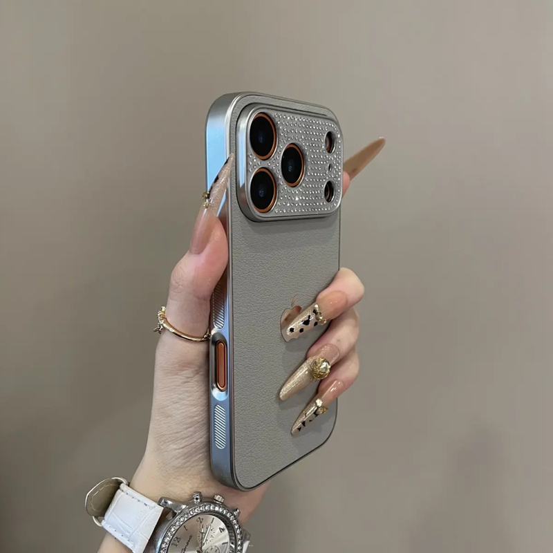 iphone17 ケース ラインストーン デコ iphone17pro/17promax ケース キラキラ iphone16/16pro ケース レザー調 スマホケース 大人可愛い iphone15/14/13 ケース シンプル おしゃれ - 画像 (8)