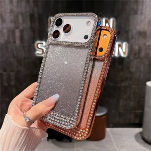 iphone17/17pro ケース キラキラ ストーン iphone17promax/16promax ケース クリア おしゃれ iphone16/16pro ケース ラメ グリッター iphone15/14/13 ケース 女子 人気