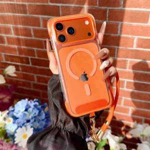 Alternative view of magsafe 対応 ケース iphone17 ケース 衝撃 に 強い クリア iphone17pro/17promax ケース ストラップ 付き 透明 スマホケース おしゃれ iphone16/16pro/15pro ケース エアークッション付き