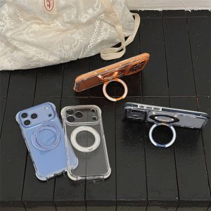 Alternative view of iphone18pro/17pro ケース 360°スタンド 付き iphone18promax/17promax ケース カラフル iphone ケース 透明 可愛い iphone ケース 耐衝撃 最強 iphone ケース 人気 女子