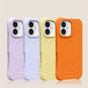 Alternative view of iphone17 ケース シリコン スマホ ケース ウェーブ magsafe対応 ケース iphone17pro/16pro ケース 耐 衝撃 最強 マグセーフ ケース かわいい iphone15/14 ケース 指紋 防止