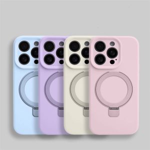 Alternative view of iphone17/17pro シリコン ケース iphone17promax ケース スタンド付き MagSafe 対応 ケース iphone16pro/16promax ケース 衝撃 に 強い スマホケース 指紋防止 マット加工 iphone16/15/14 ケース 柔らかい