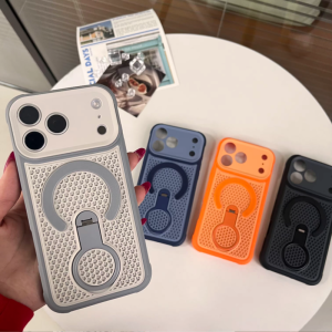 iphone17/air ケース かっこいい iphone17pro/16pro 放熱 ケース iphone17プロマックス スタンド 付き ケース マグセーフ 対応 ケース メンズ スマホケース おしゃれ iphone16/15/14 ケース かっこいい メンズ