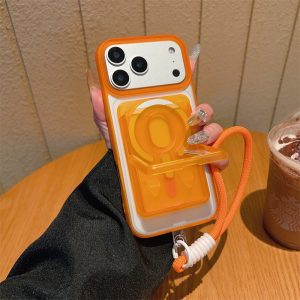 Alternative view of iphone17/17pro ケース マグセーフ 対応 スマホケース 半 透明 おしゃれ iphone17promax/16pro カード 入れ 付き ケース iphone16/15/14 ケース スタンド 機能 ストラップ 付き iphone ケース 3点セット