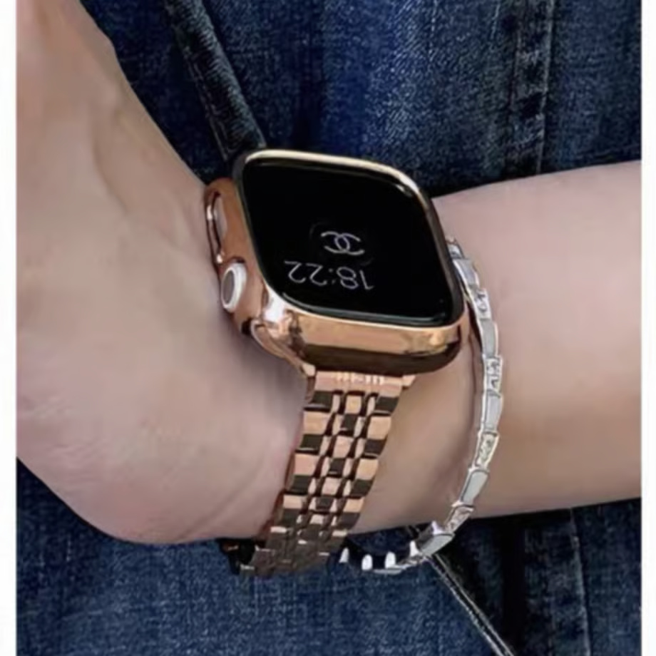 「カバー付き」アップルウォッチ バンド ステンレス アップル ウォッチ バンド 細め apple watch ステンレス バンド 高級 apple watch メタル バンド 高級 アップル ウォッチ バンド 女性 おしゃれ - 画像 (7)