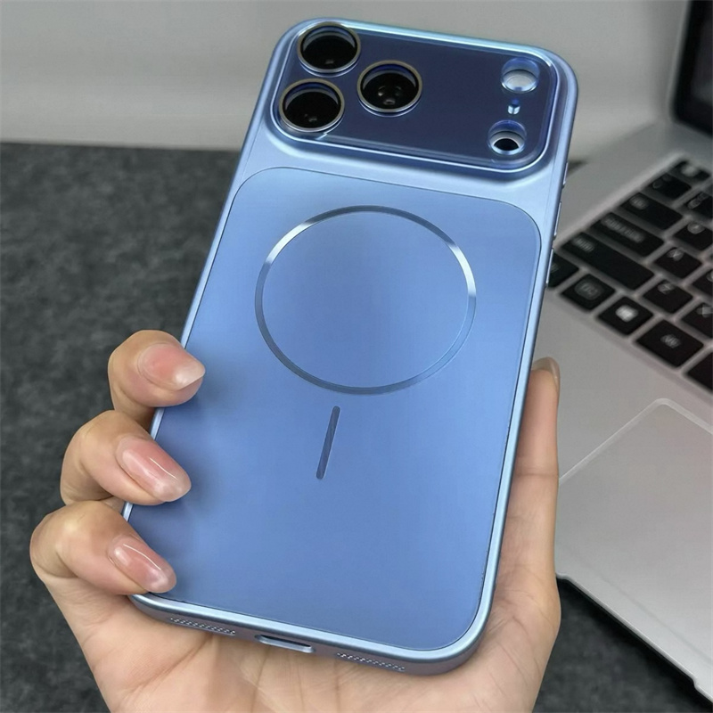 iphone18pro/17proケース magsafe対応 iphone17promax/16pro ケース シンプル おしゃれ iphone16/15/14 ケース カメラ 保護 iphone15pro/14pro ケース おすすめ メンズ iphone ケース メッキ風 人気 - 画像 (9)