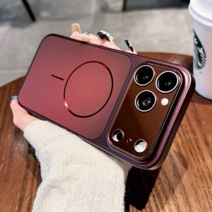 iphone18pro/17proケース magsafe対応 iphone17promax/16pro ケース シンプル おしゃれ iphone16/15/14 ケース カメラ 保護 iphone15pro/14pro ケース おすすめ メンズ iphone ケース メッキ風 人気